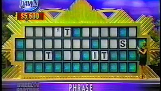 Wheel of Fortune - Week of December 3-7 2001 - video dailymotion