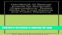 Ebook Handbook of Special Events for Nonprofit Organizations: Tested Ideas for Fund Raising and