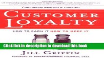 Ebook Customer Loyalty: How to Earn It, How to Keep It Full Online