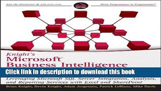 Books Knight s Microsoft Business Intelligence 24-Hour Trainer Full Download