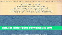 Books CIMA - P4: Organisational Management and Information Systems: i-Pass Free Online