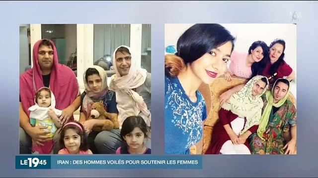 Iran : Des hommes voilés pour soutenir les femmes - Regardez