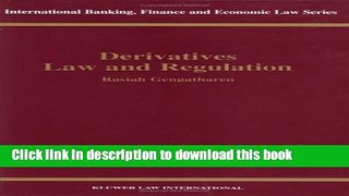 Books Derivatives Law and Regulation Free Online