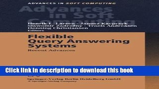 Ebook Flexible Query Answering Systems: Recent Advances Proceedings of the Fourth International