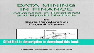 Books Data Mining in Finance: Advances in Relational and Hybrid Methods Full Online