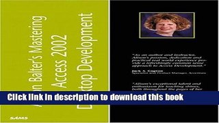 Books Alison Balter s Mastering Access 2002 Desktop Development Free Online