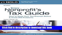 Ebook Every Nonprofit s Tax Guide: How to Keep Your Tax-Exempt Status and Avoid IRS Problems Free