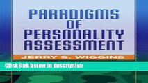 Books Paradigms of Personality Assessment Full Online