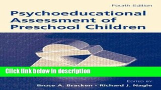 Ebook Psychoeducational Assessment of Preschool Children Free Online