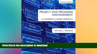 FAVORIT BOOK Project and Program Management: A Competency-Based Approach, Second Edition READ EBOOK