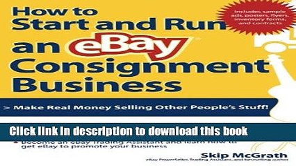 Books How to Start and Run an eBay Consignment Business Full Download