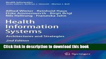 Ebook Health Information Systems: Architectures and Strategies (Health Informatics) Free Online