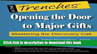 Ebook Opening the Door to Major Gifts: Mastering the Discovery Call Free Online