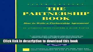 Ebook The Partnership Book: How to Write a Partnership Agreement (Partnership Book (W/CD)) Full