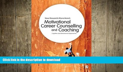 READ THE NEW BOOK Motivational Career Counselling   Coaching: Cognitive and Behavioural Approaches