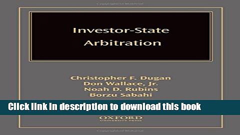 Ebook Investor-State Arbitration Free Online