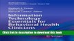 Books Information Technology Essentials for Behavioral Health Clinicians (Health Informatics) Free