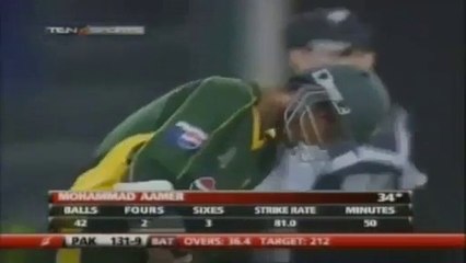 Mohammad Amir 73 Runs against New Zealand