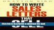 Books How to Write Sales Letters That Sell Full Online