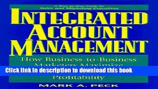 Ebook Integrated Account Management: How Business-to-Business Marketers Maximize Customer Loyalty