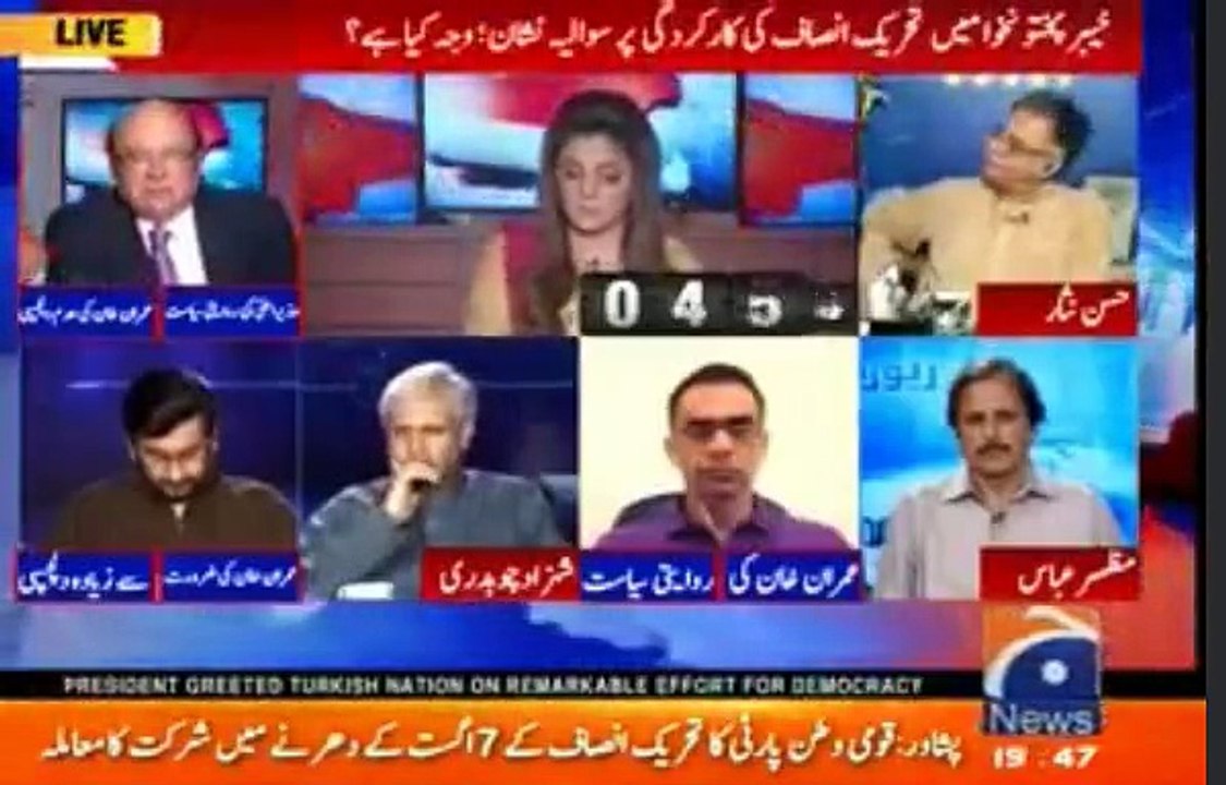 Imtiaz Alam The Biggest Critic of Imran Khan Starts Applauding KPK Govt & Defends Imran Khan's Interference in KPk Govt.