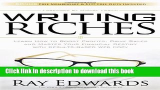 Books Writing Riches: Learn How to Boost Profits, Drive Sales and Master Your Financial Destiny