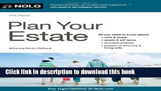 Ebook Plan Your Estate Full Online