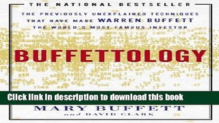 Ebook Buffettology: the Previously Unexplained Techniques That Have Made Warren Buffett the World