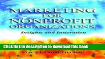 Ebook Marketing For Nonprofit Organizations: Insights and Innovation Free Online