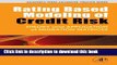 Ebook Rating Based Modeling of Credit Risk: Theory and Application of Migration Matrices (Academic