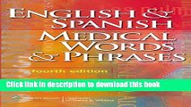 Ebook English   Spanish Medical Words   Phrases (LWW, English and Spanish Medical Words and
