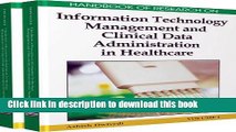 Ebook Handbook of Research on Information Technology Management and Clinical Data Administration