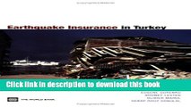 Books Earthquake Insurance in Turkey: History of the Turkish Catastrophe Insurance Pool Full