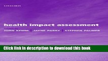 Books Health Impact Assessment: Concepts, Theory, Techniques and Applications (Oxford Medical