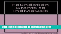 Books Foundation Grants To Individuals Free Online