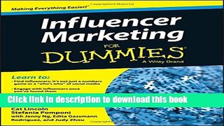 Books Influencer Marketing For Dummies Full Online