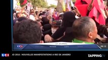 JO de Rio 2016 : De nouvelles manifestations perturbent le parcours de la flamme olympique (Vidéo)