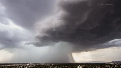 Gigantic Storm Cloud Swirls in Skies Above Phoenix