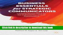 Ebook Business Essentials for Strategic Communicators: Creating Shared Value for the Organization