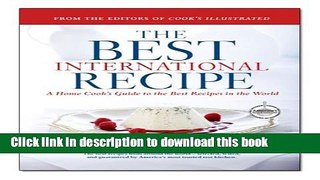 Books The Best International Recipe Full Online