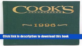 Books Cook s Illustrated 1996 Annual Free Online