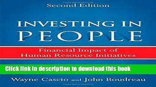 Ebook Investing in People: Financial Impact of Human Resource Initiatives (2nd Edition) Free Online