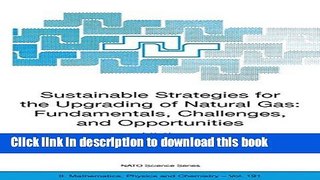 Books Sustainable Strategies for the Upgrading of Natural Gas: Fundamentals, Challenges, and