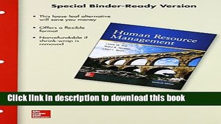 Ebook Loose Leaf Human Resource Management with Connect Access Card Free Online