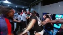 The brawl between Brock Lesnar and The Undertaker spills backstage- Raw, July 20, 2015 [by Plus1TV]