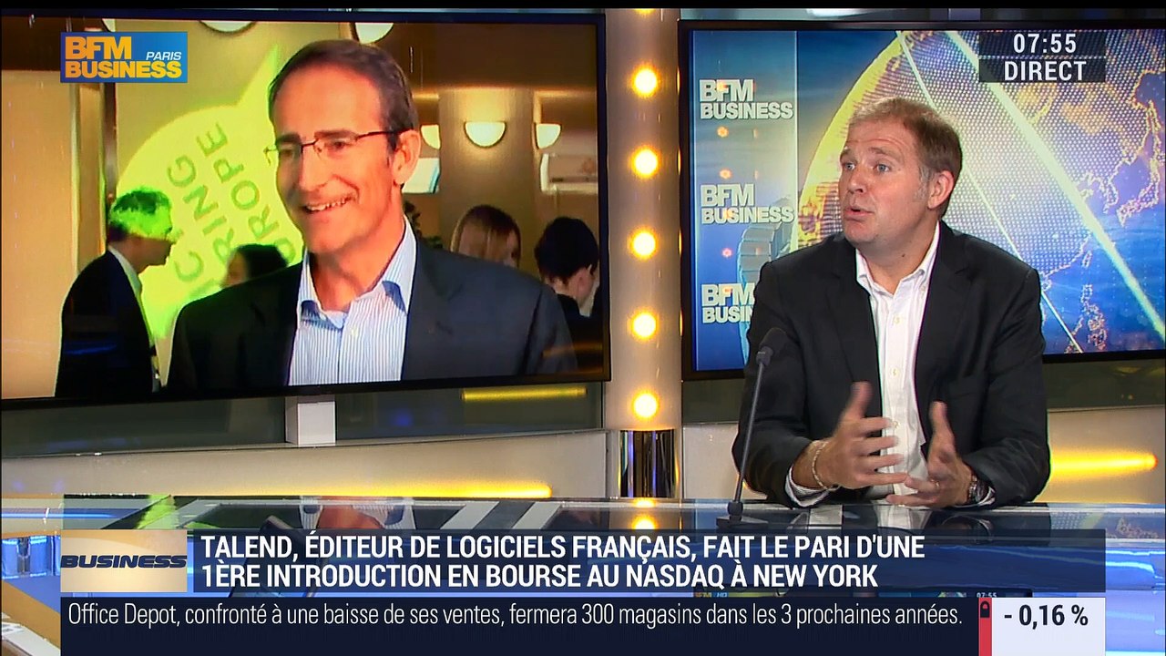 "Le passage de Talend au Nasdaq a permis d'intéresser les investisseurs américains", Laurent Bride - 04/08