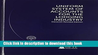 Ebook Uniform System of Accounts for the Lodging Industry with Answer Sheet (AHLEI) (11th Edition)