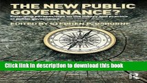 Books The New Public Governance?: Emerging Perspectives on the Theory and Practice of Public