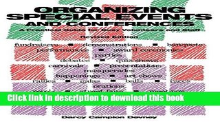 Ebook Organizing Special Events and Conferences: A Practical Guide for Busy Volunteers and Staff