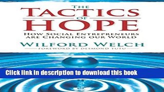 Books The Tactics of Hope: Your Guide to Becoming a Social Entrepreneur Free Online